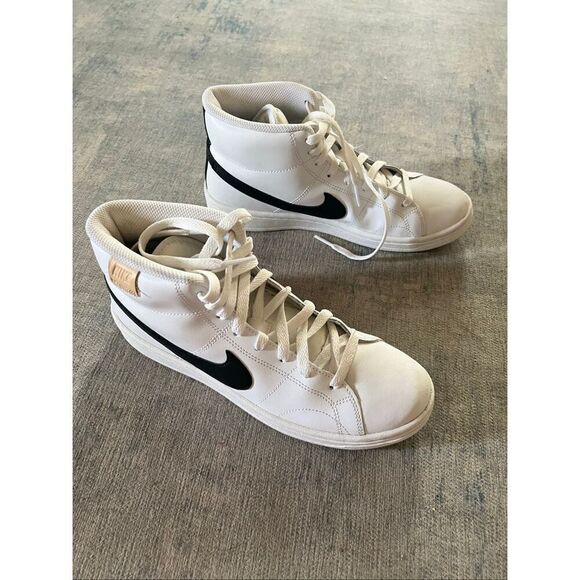 Nike White Black Onyx Court Royale 2 Mid Sneaker Men\'s Size 7 main image 8